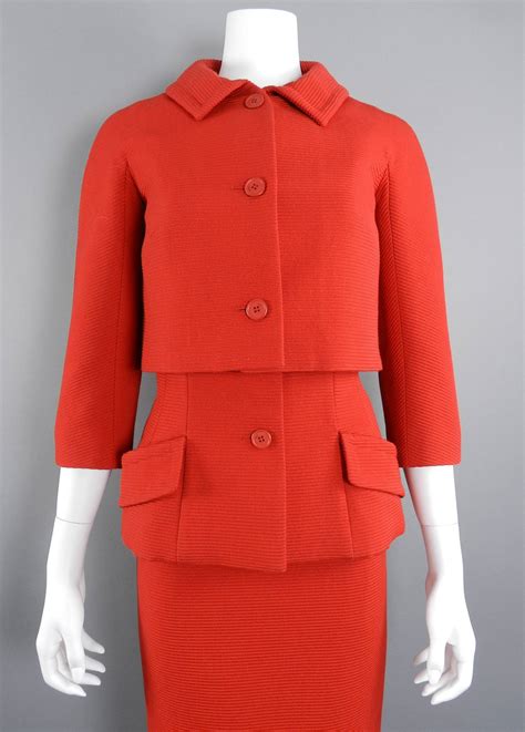 christian dior red suit|pre owned christian dior suit.